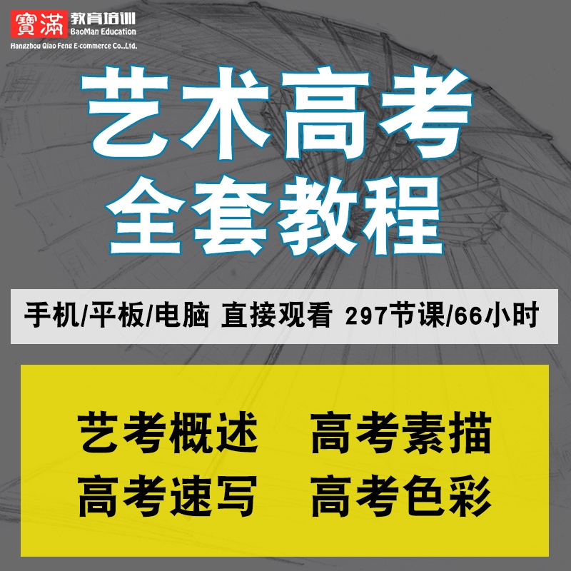 艺术高考视频教程 概述/高考素描/高考速写/高考色彩教学在线课程