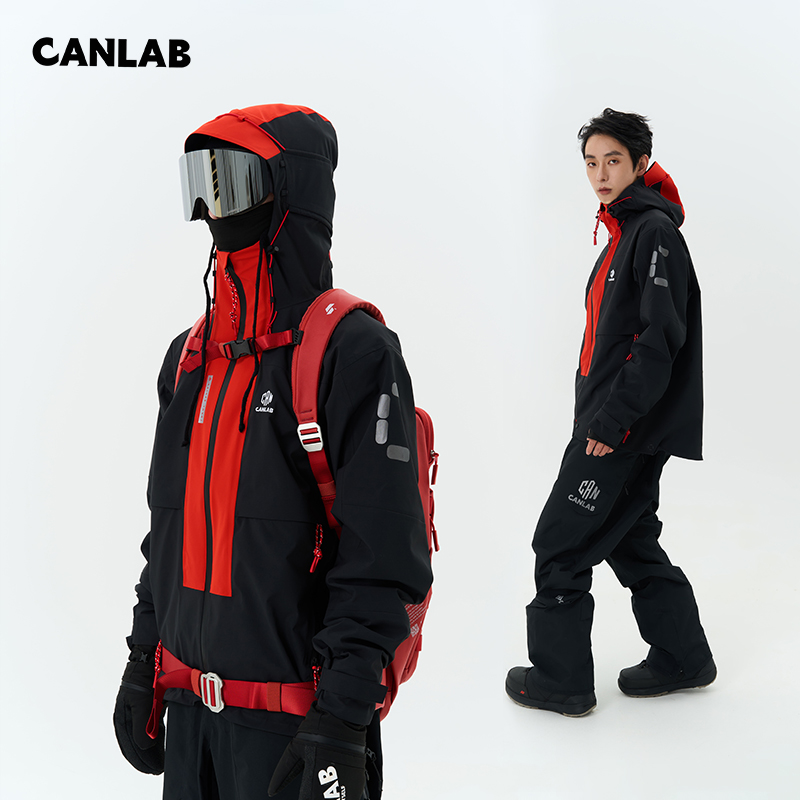 CAN HOP罐头滑雪服套装夹克条纹男女款专业防水压胶裤外套25新款