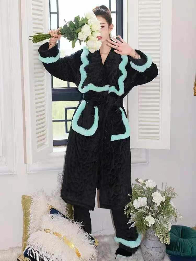 ANNZ原创轻奢家居服加厚冬款