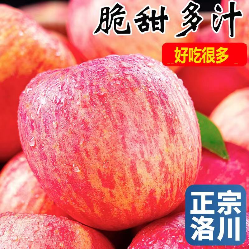 陕西红富士苹果新鲜应季水果吃的冰糖心整箱个大皮薄汁多味美