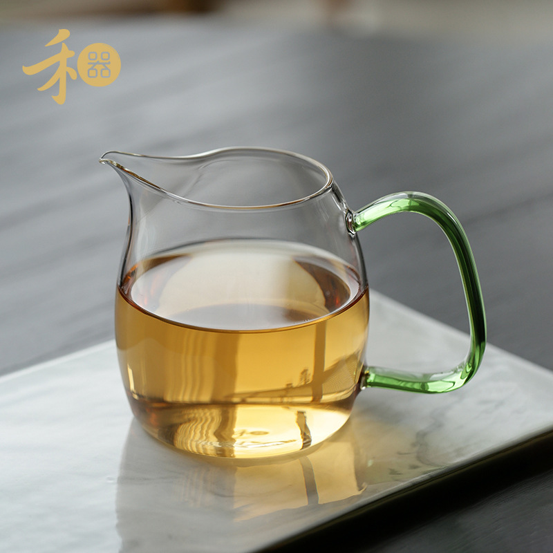 禾器晶彩泰然公道杯玻璃高硼硅400ml 公杯分茶器功夫茶具