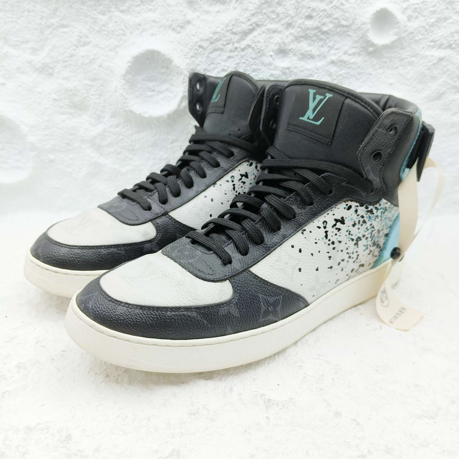 95新 LouisVuitton/路易威登 6码/40码/高帮渐变电镀蓝板鞋