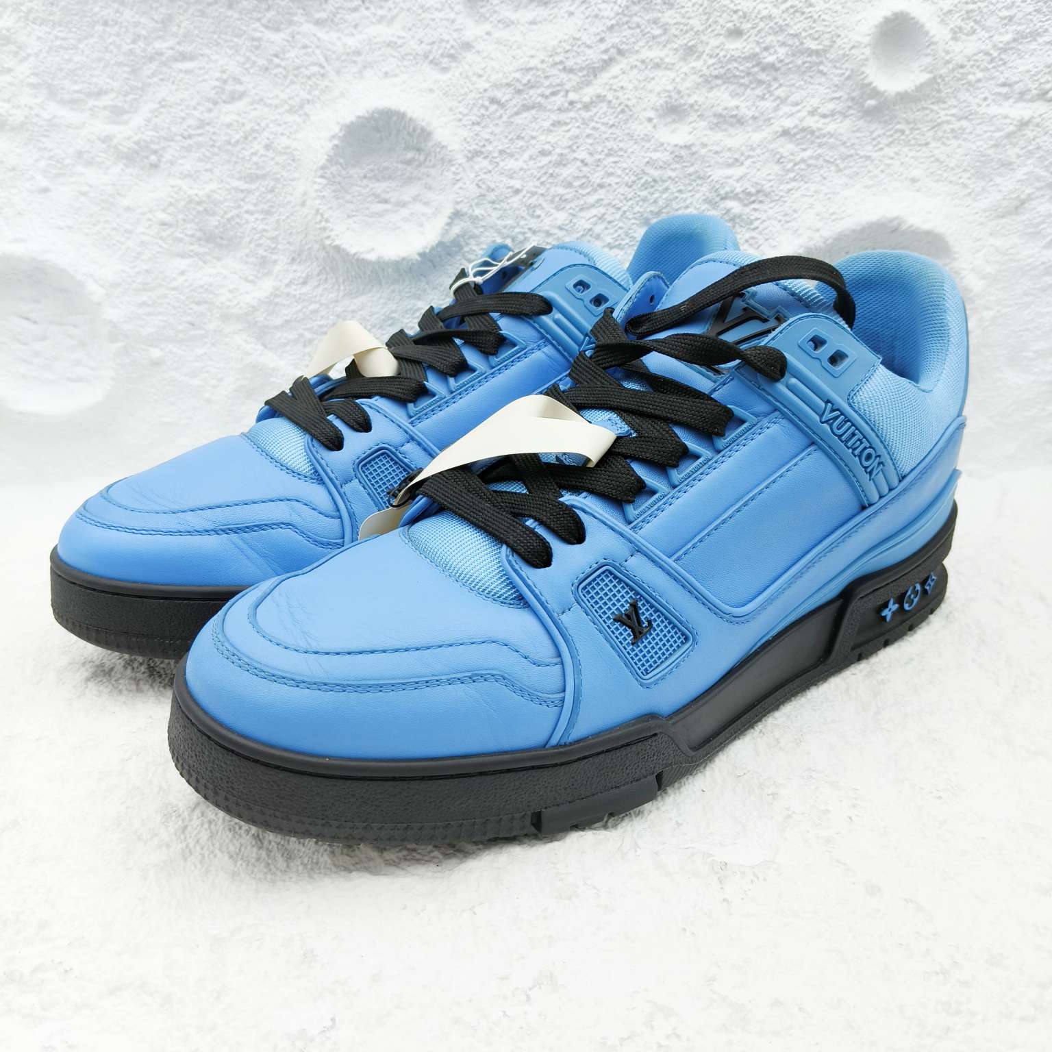 95新 LouisVuitton/路易威登 8码/42码/纯蓝trainer板鞋