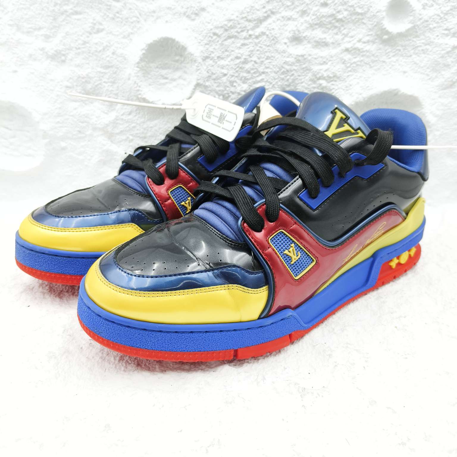 99新 LouisVuitton/路易威登 7码/41码/超人trainer板鞋