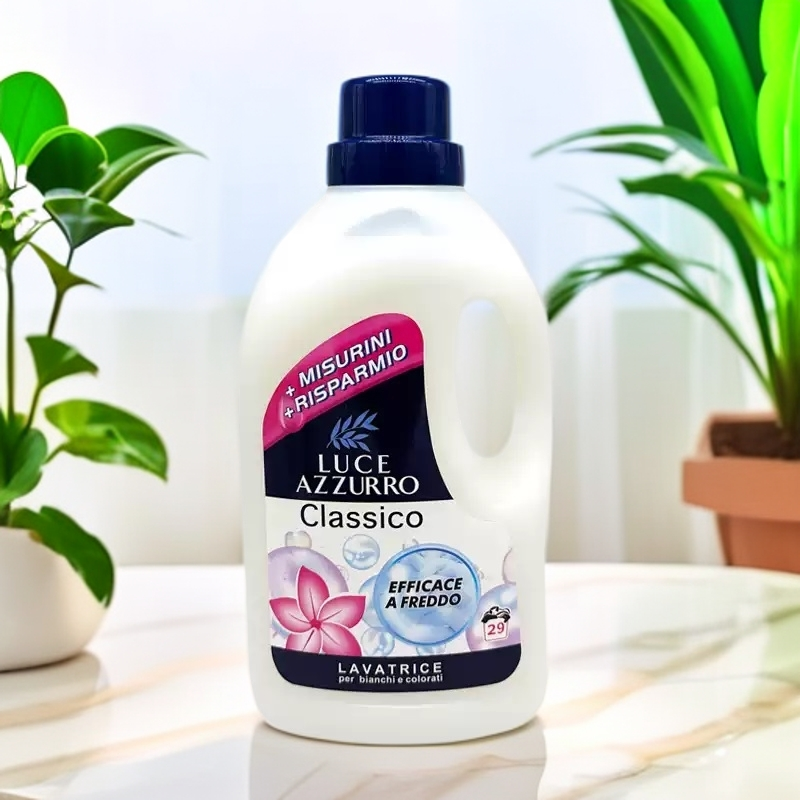 意大利进口菲斯安娜管家经典家庭装护色花香洗衣液1500ml