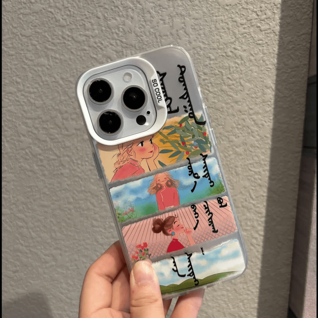 新款蒙古女孩适用华为oppo荣耀vivo小米苹果14手机壳13元气壳15潮