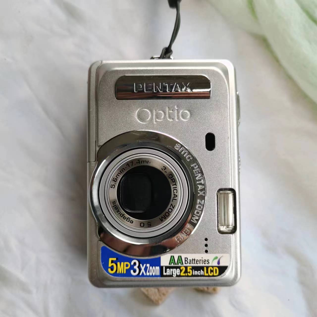 9新 Pentax/宾得 S55 500万像素3倍光学变焦复古摄影学生银色自拍