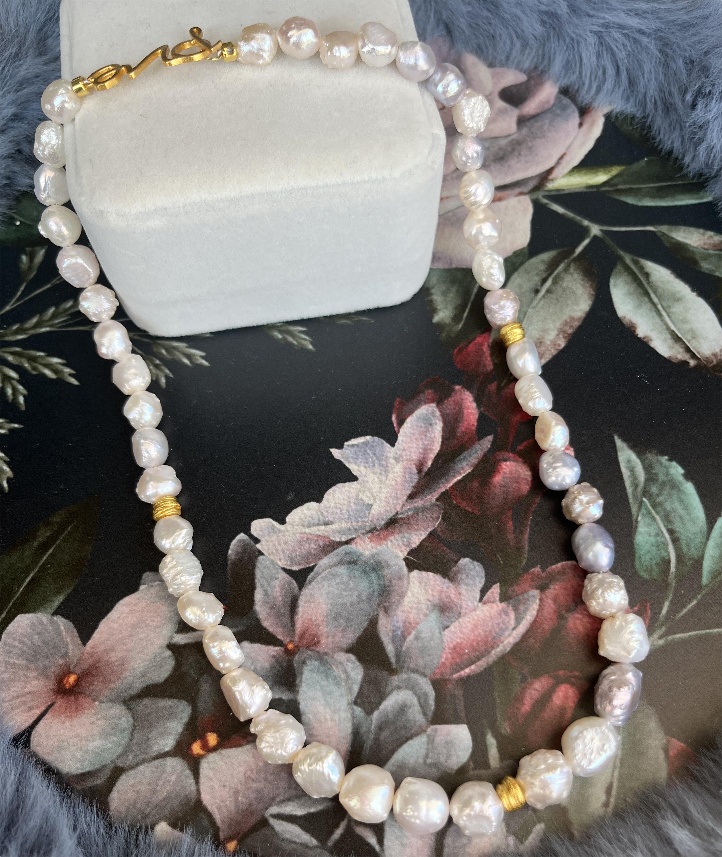 合金项链 百搭毛刺珠项链 精致小众