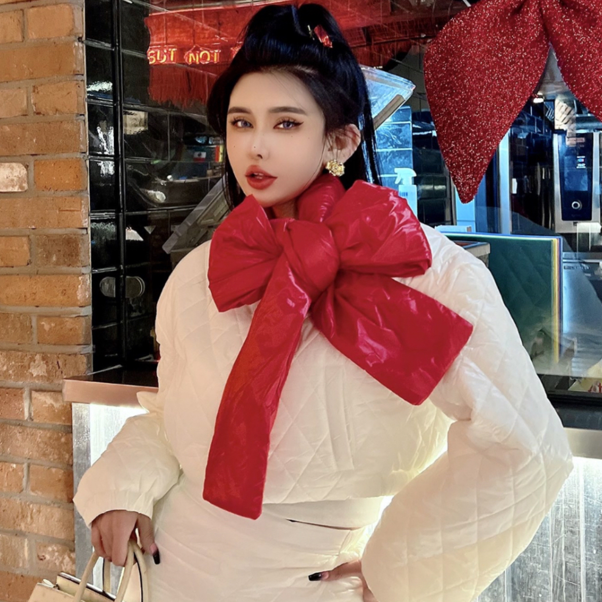 【歪宝自制】百变辣妹 原创设计多种穿法棉衣+裙