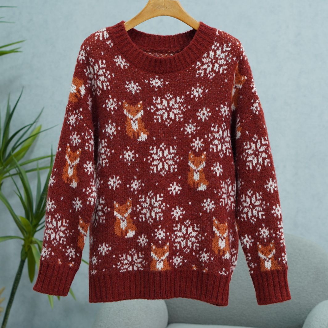 麦系列   Z049   女装时尚撤柜休闲套头针织衫红色BYC610080200