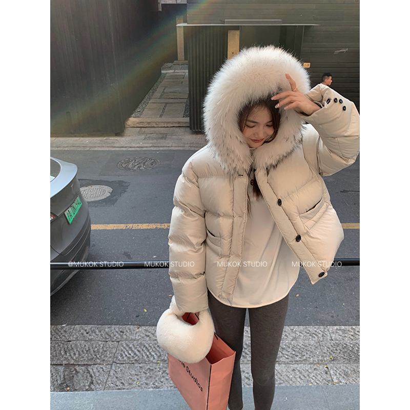 MUKOK 斯嘉丽告白诗~白鸭绒保暖羽绒服