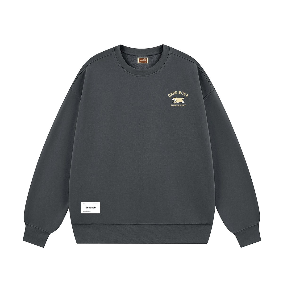 i.tccaabb【面料升级】男装上衣印花圆领套头秋冬百搭卫衣时尚潮流