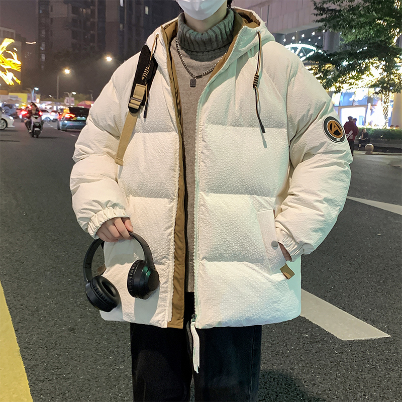 【稻草人】男士棉衣男秋冬季连帽2023新款潮流加厚宽松休闲保暖棉服