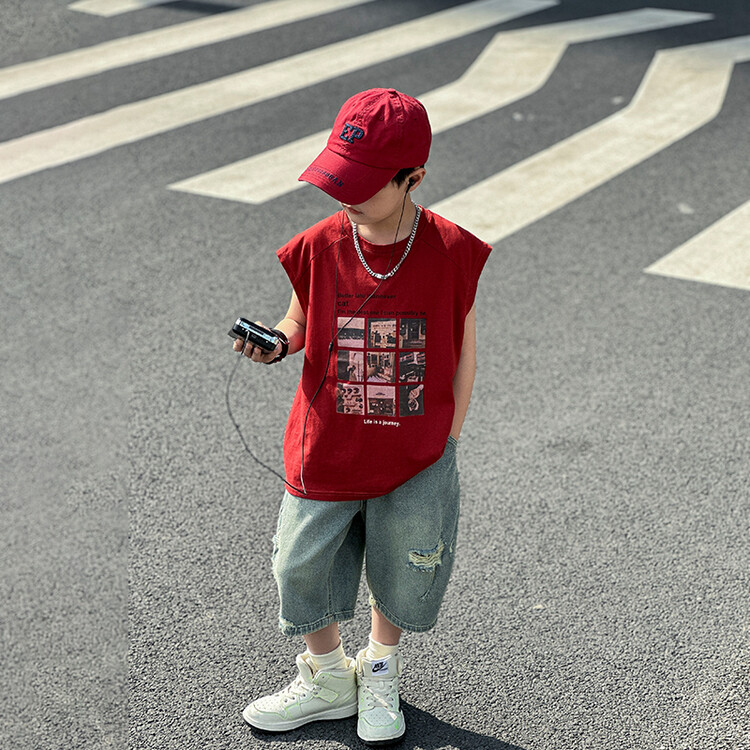 (051-075)儿童春夏季组合套装男童洋气套装组合中性潮穿搭120-170