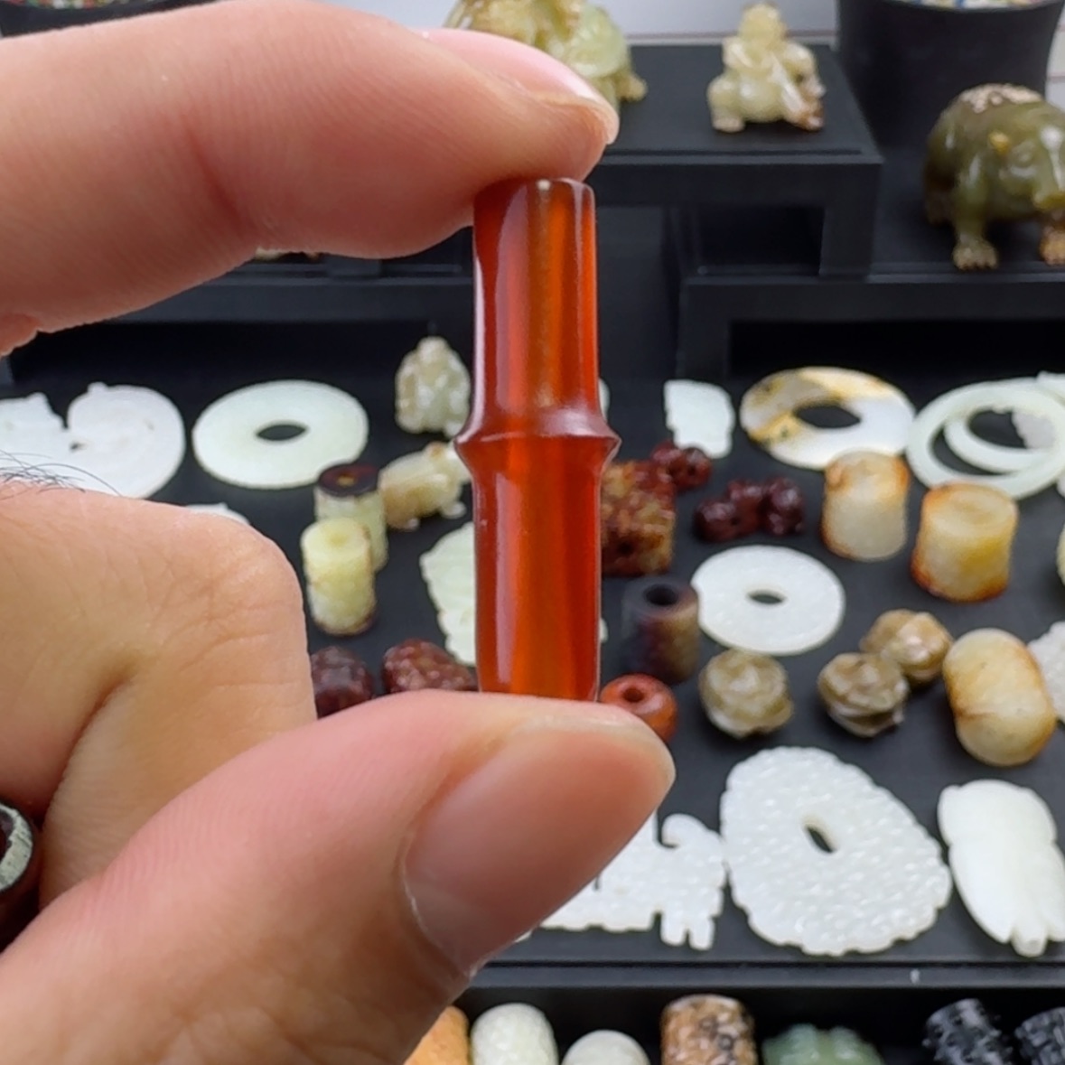 【闪购商品】玛瑙/玉髓颈饰合金公*玉