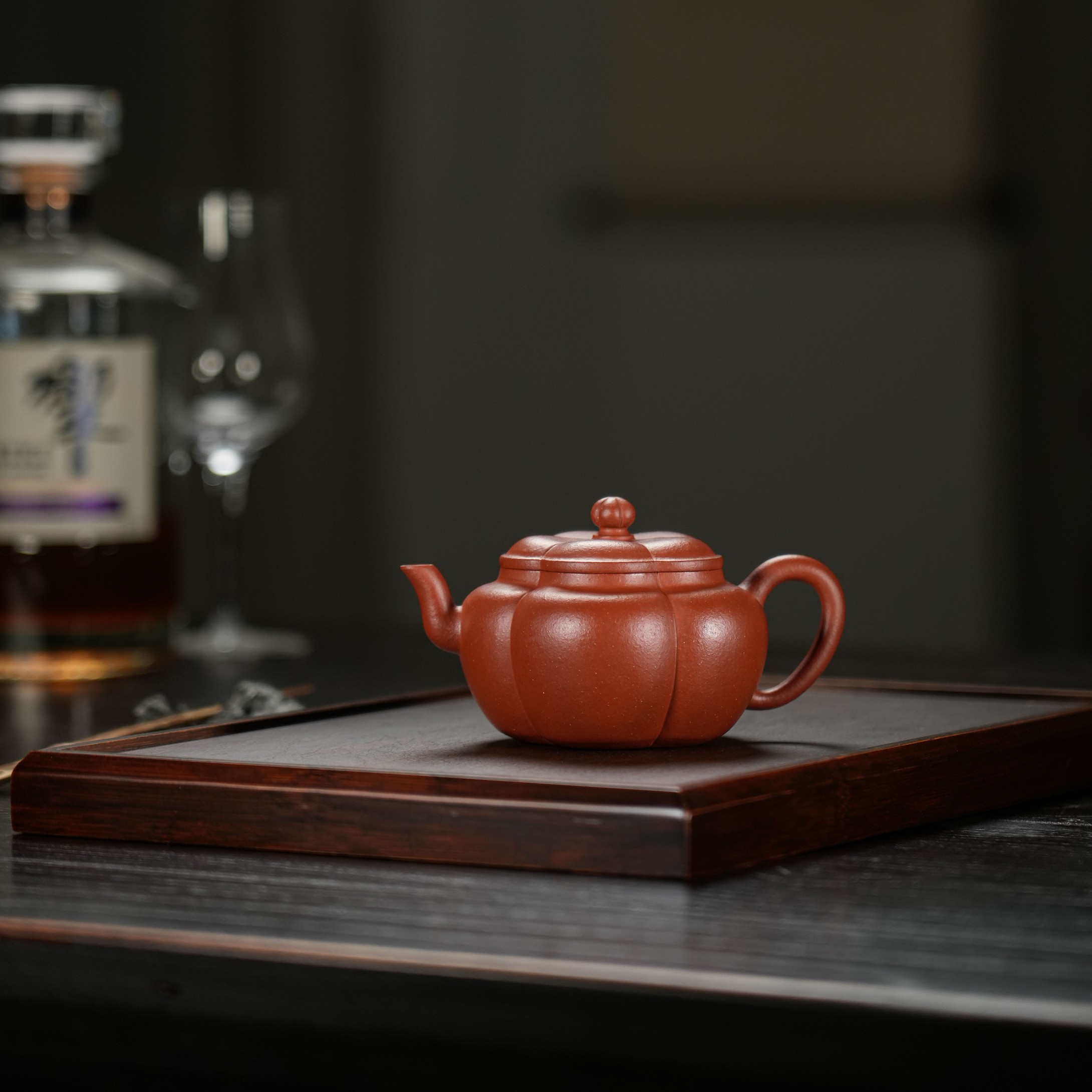 鸣远梅花 许又峰 生砂朱泥 150CC