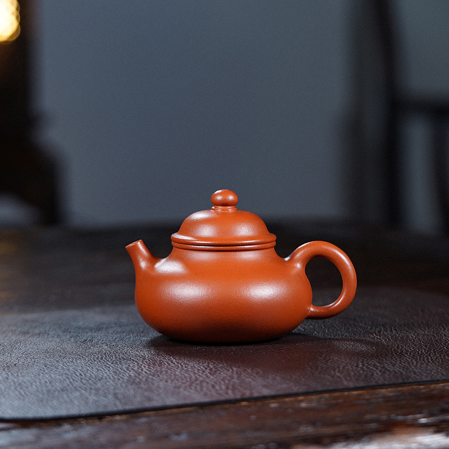 遇壶堂容天200cc生砂朱泥正宗宜兴纯手工原矿紫砂壶0803泡茶壶