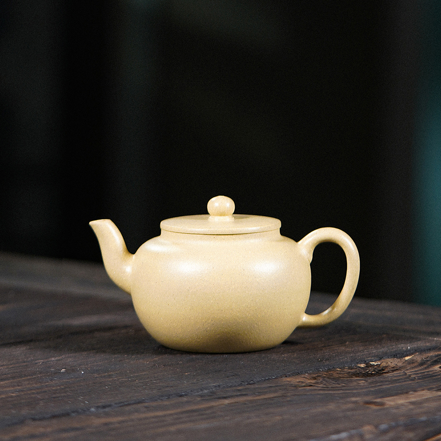 遇壶堂平盖莲子180cc本绿正宗宜兴纯手工原矿紫砂壶0792泡茶壶