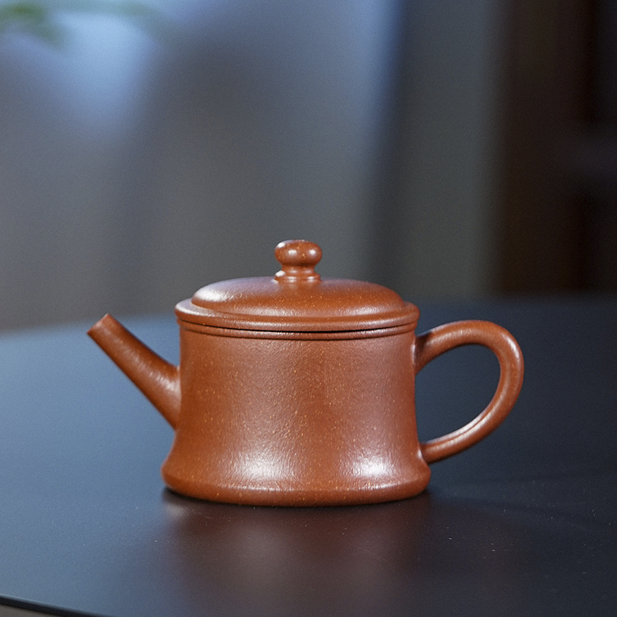 遇壶堂双十一红降坡云柱130cc正宗宜兴纯手工原矿紫砂壶泡茶壶