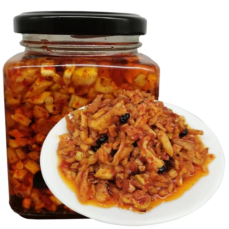 香辣萝卜丁常温手工萝卜条罐装包装江西农家剁椒咸辣休闲菜