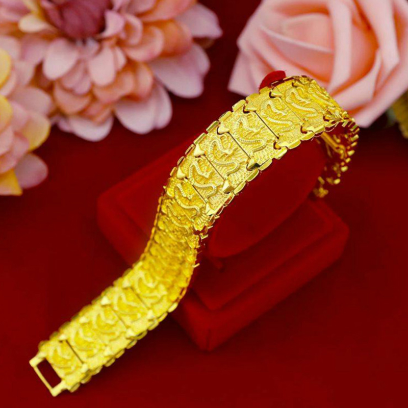 合金手链 {抖音好物}2024新款龙纹手链男士时尚时尚百搭复古霸气