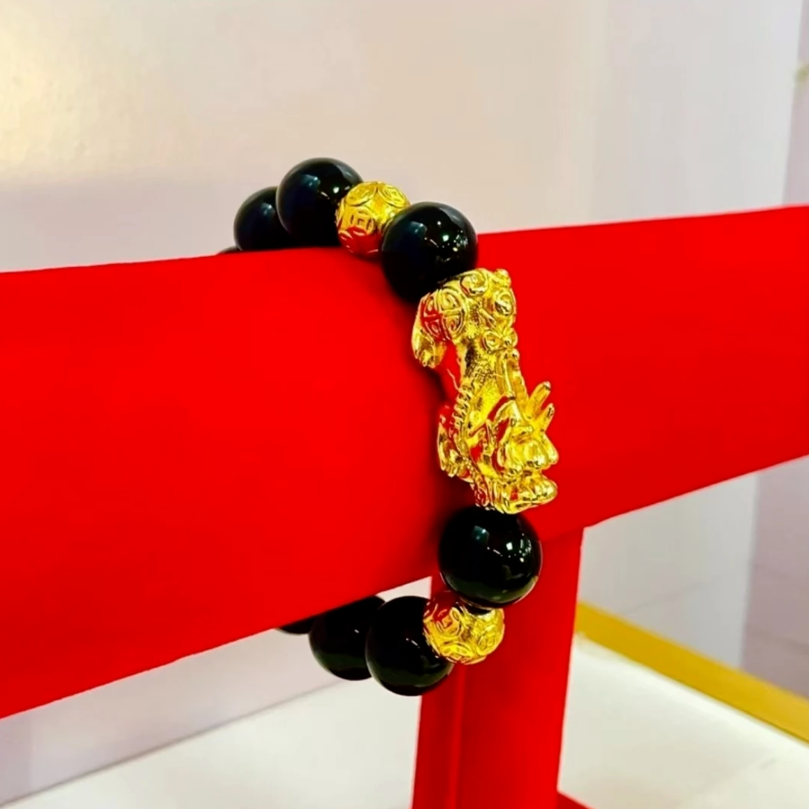 合金手链 {抖音好物}2024新款男士貔貅手链黑色金色情侣百搭百搭