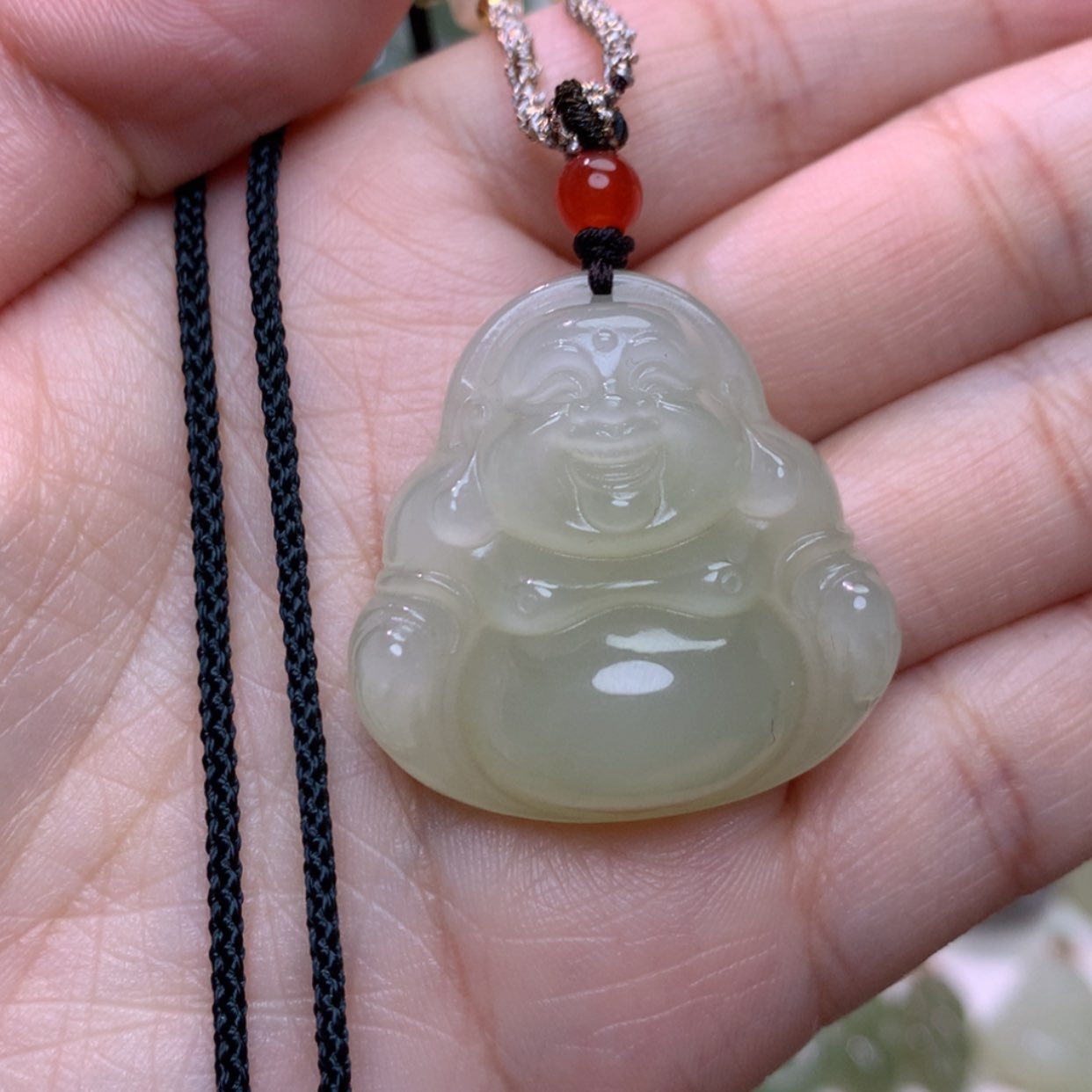 【闪购商品】和田玉颈饰未镶嵌青*