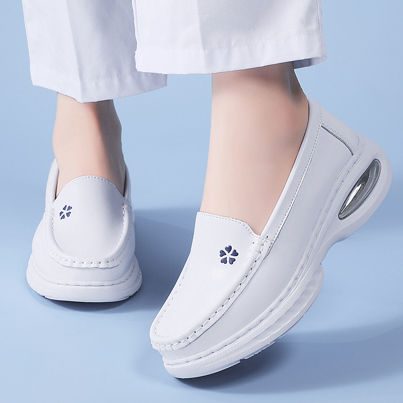 伊陌鸟夏季新款气垫护士鞋透气浅口不累脚轻便防滑软底工作医护鞋