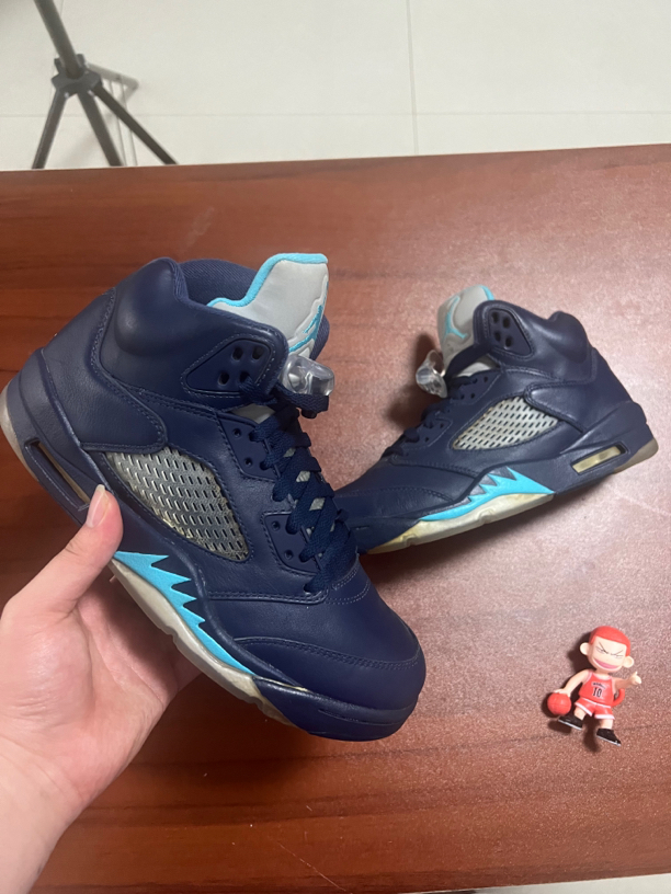 全新未使用 AIR JORDAN 耐克AJ5/午夜蓝/41码/全新