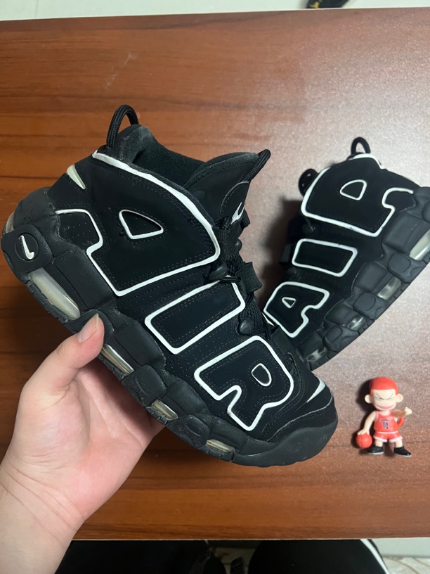 90新 NIKE/耐克 Nike大air黑白皮蓬42.5二手商品包正品已洗护消毒