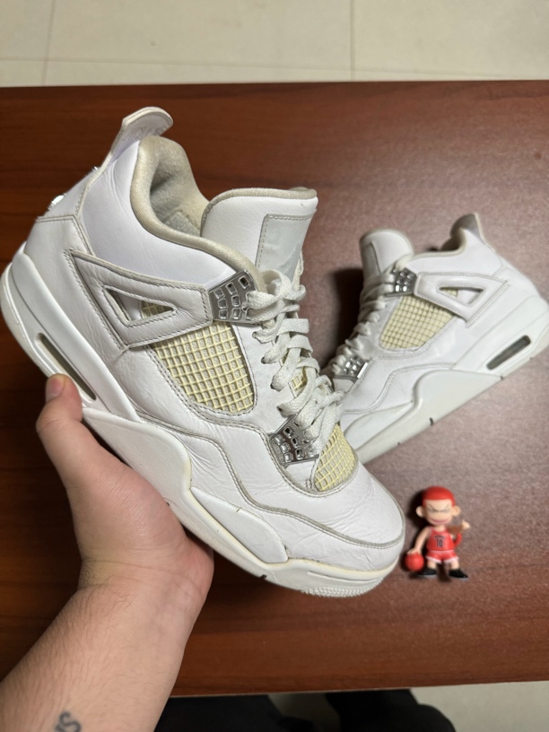 90新 AIR JORDAN aj4白猫/44.5码/篮球鞋男鞋