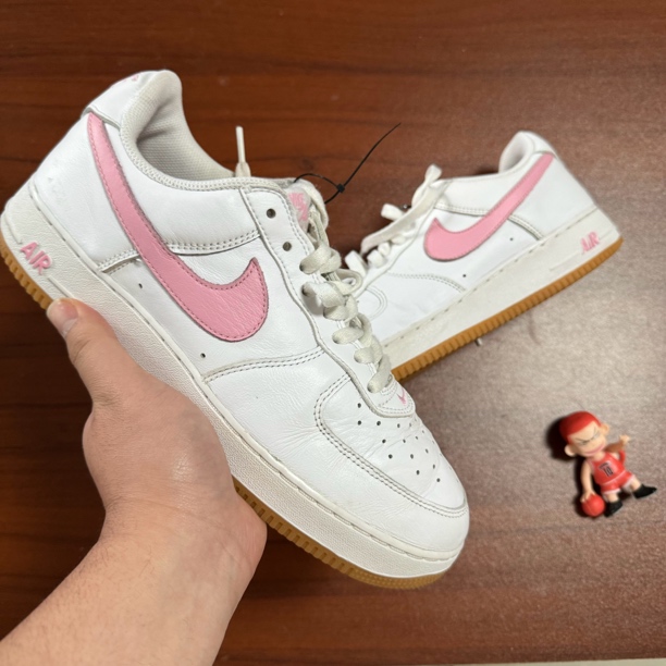99新 NIKE/耐克 af1空军/低帮/白粉/44码