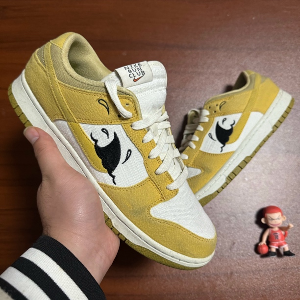 95新 AIR JORDAN dunk白黄低帮板鞋43码/二手商品请看详情页