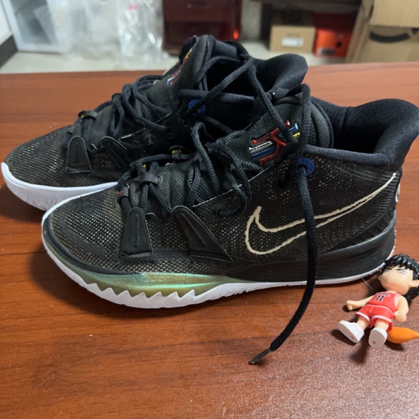 95新 AIR JORDAN 欧文7/41码/黑白/换底/购买许看详情页