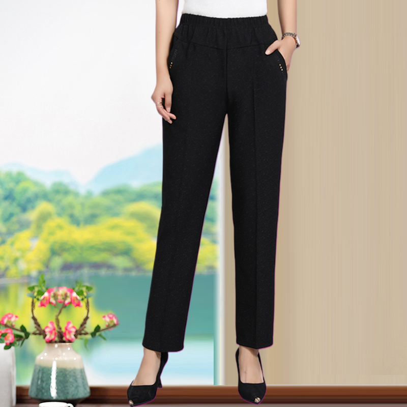 妈妈裤子秋冬中老年女裤秋款中年妇女老年人奶奶装老太太秋装长裤