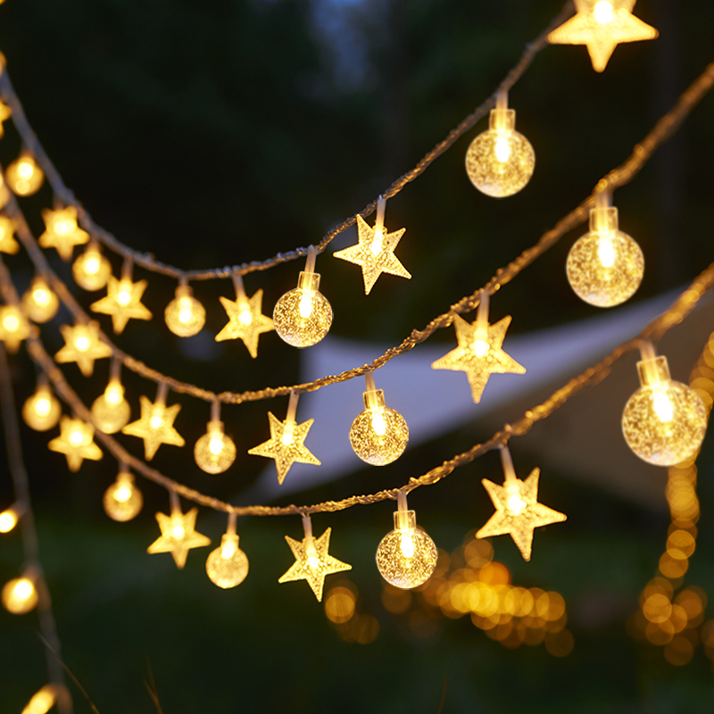 星星灯带摆摊夜市春节小彩灯闪灯灯带led生日场景装饰彩灯氛围灯商品图