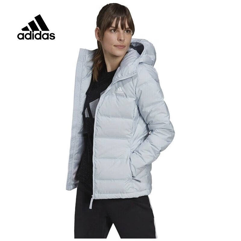 Adidas阿迪达斯女装夹克外套冬季款户外运动服保暖休闲时尚羽绒服