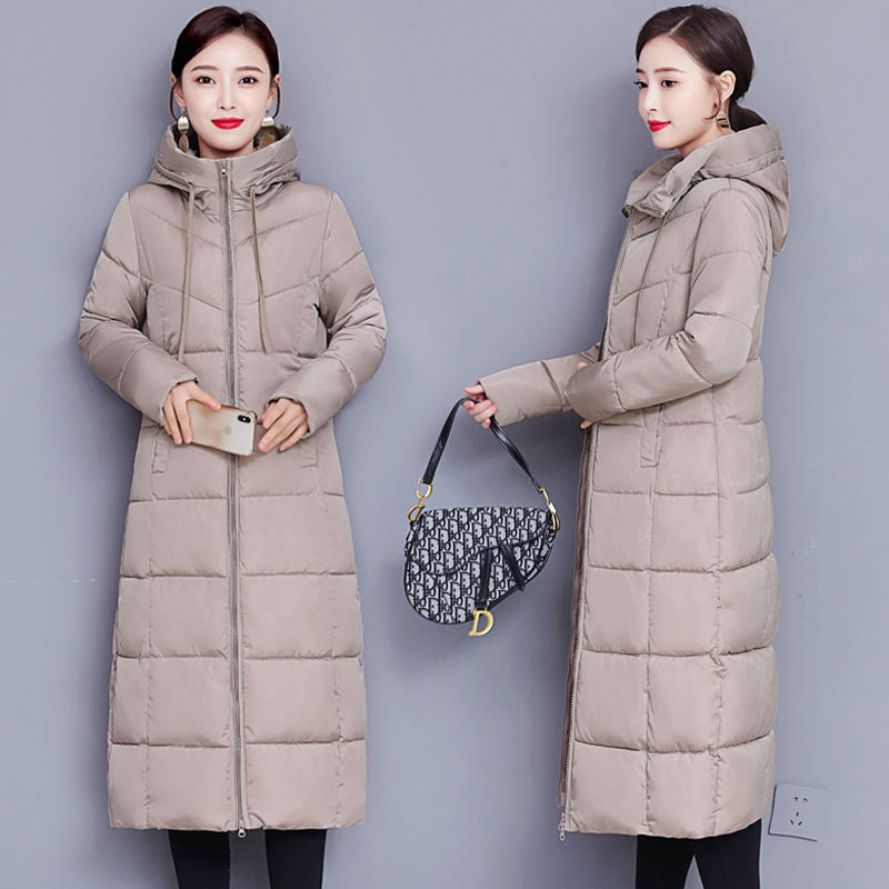 雪中飞长款过膝棉衣女2023冬季新款韩版秋冬棉袄大码女装羽绒服外