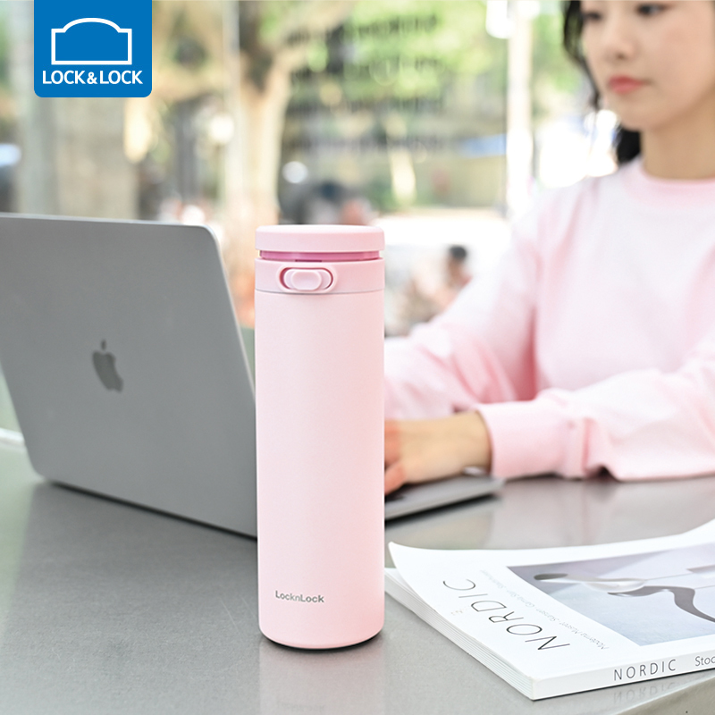 乐扣乐扣保温杯简约高颜值杯子大容量水杯男士316不锈钢可爱网红