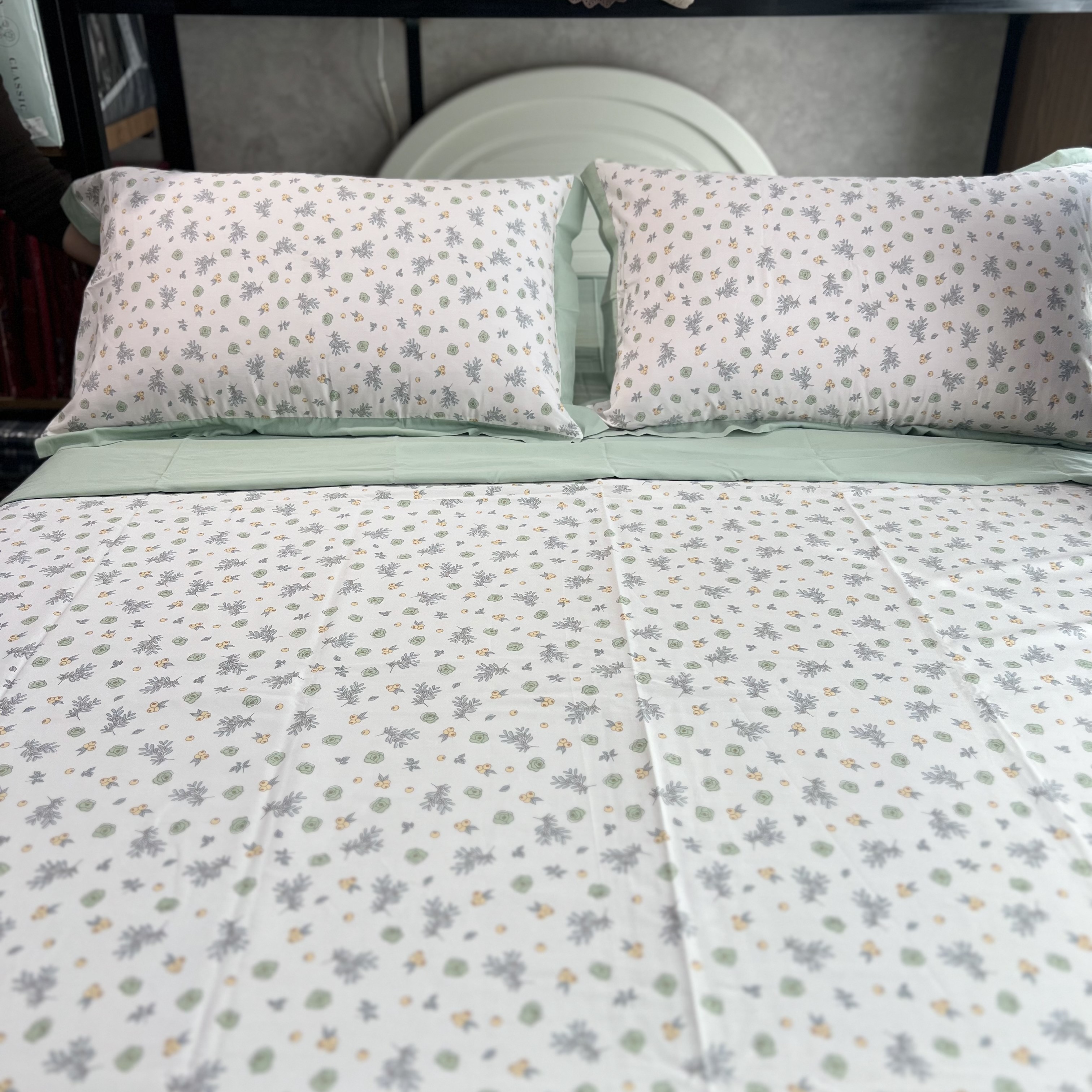 小镶边印花云小棉四件套