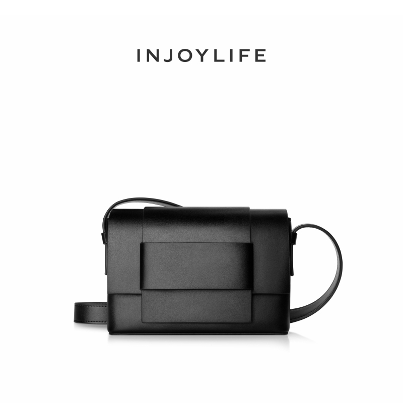 【豆腐包】INJOYLIFE男包时尚中性软皮休闲小方包斜挎包小众设计女