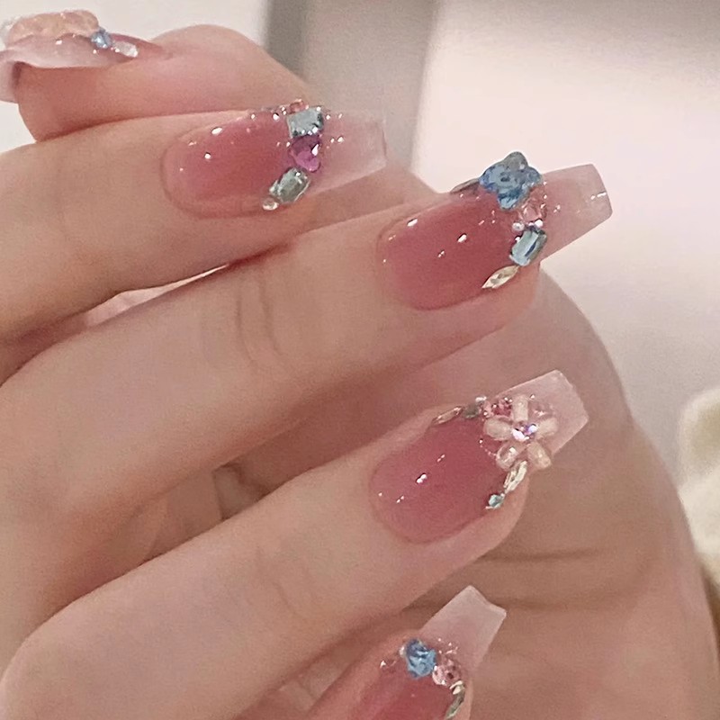 新【浮棠叙梦】穿戴甲美甲指甲贴春夏秋冬温柔穿戴式短款半手工成品