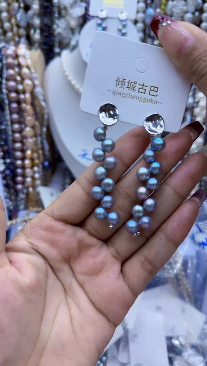 【闪购商品】淡水珍珠耳饰钛钢耳坠18.43-48.8