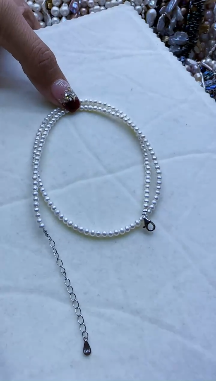 【闪购商品】淡水珍珠颈饰未镶嵌看好价格白小米全珠23.33-388