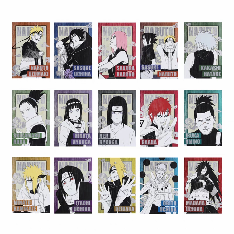 （代拆）火影忍者金属明信片烫金明信片（混池）