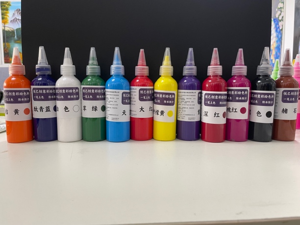 龙老师同款多功能防水防汗色料12色