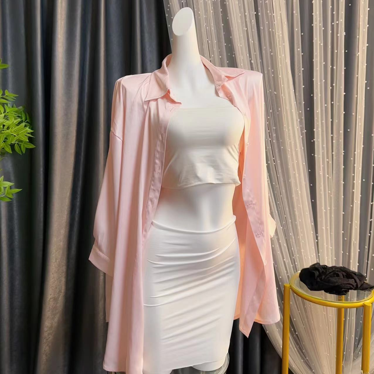 【大红定制】大码气质性感睡衣百搭性感修身显瘦大码胖mm200斤睡衣