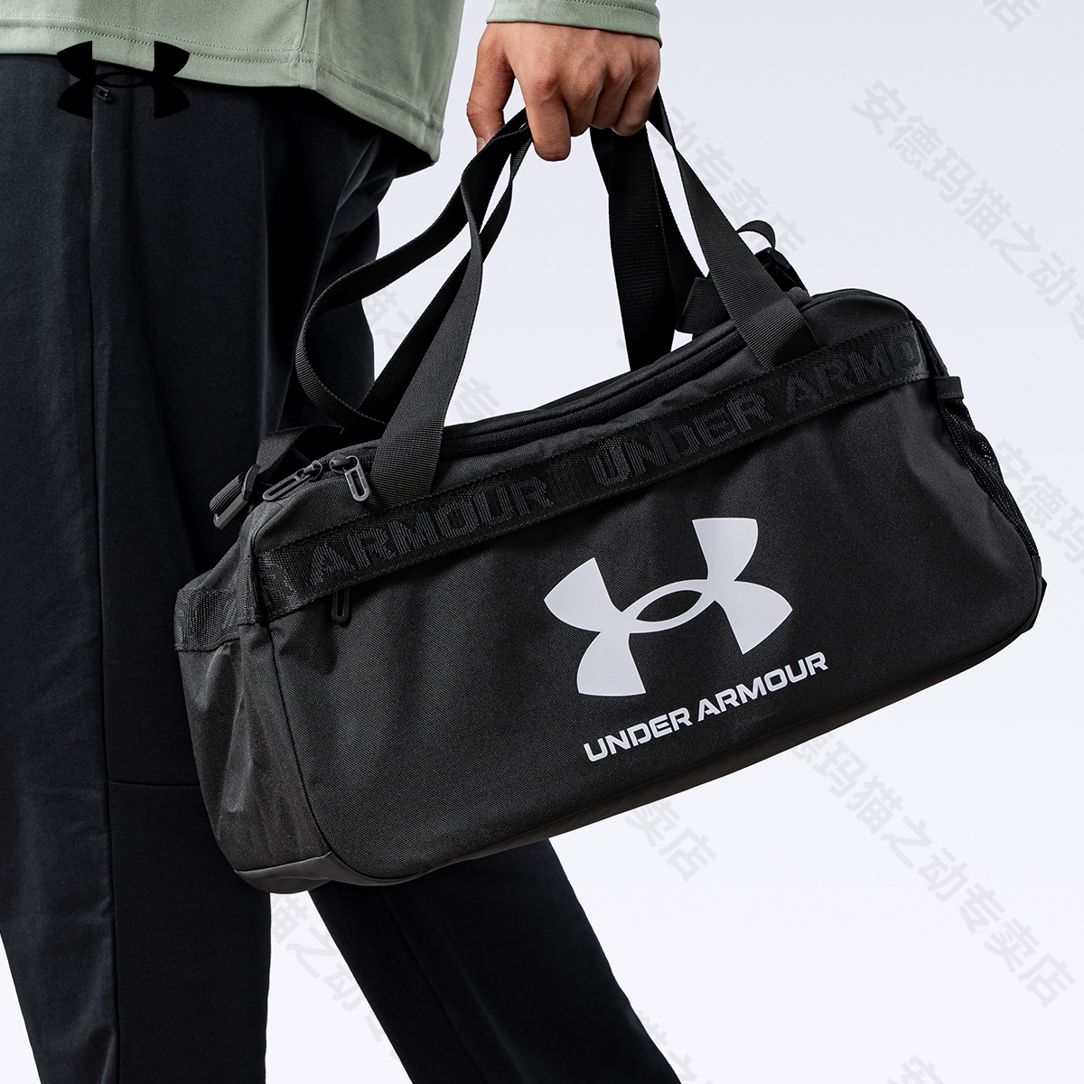 安德玛肩包Loudon男女同款健身包训练运动单肩轻便游泳休闲旅行包