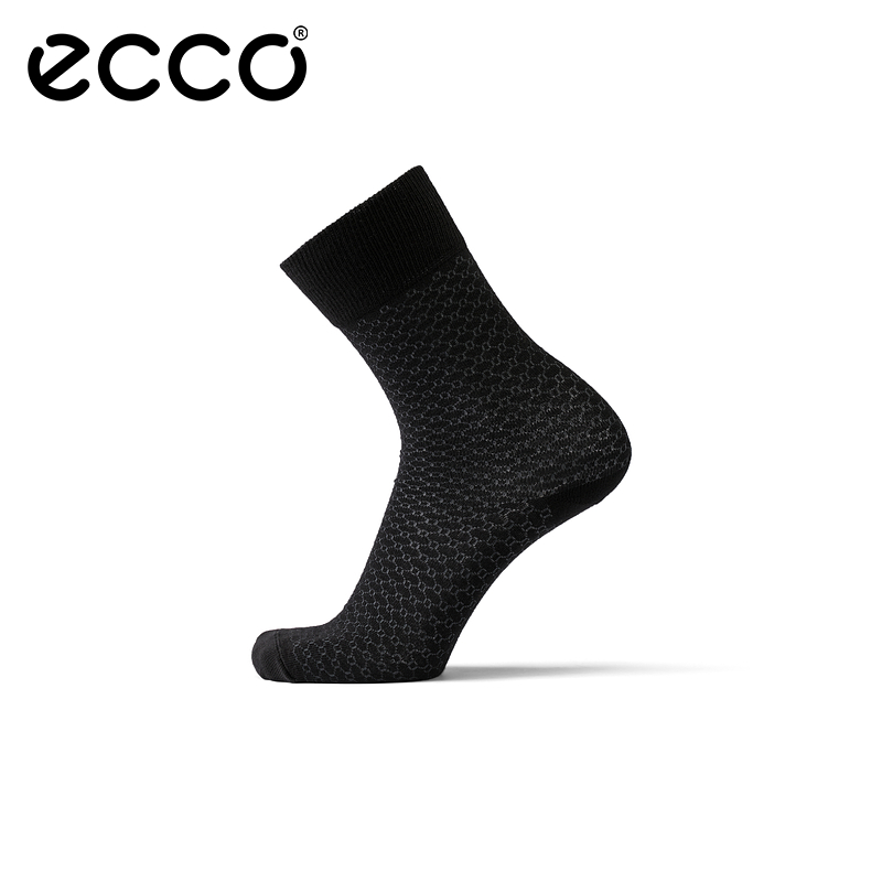 ECCO爱步户外简约时尚透气舒适运动袜 9085520
