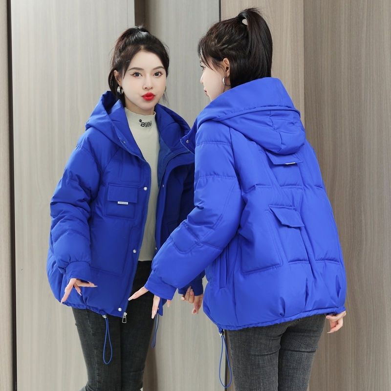 雅鹿新款羽绒羽绒服女装2022冬季韩版连帽宽松棉衣短款学生面包服